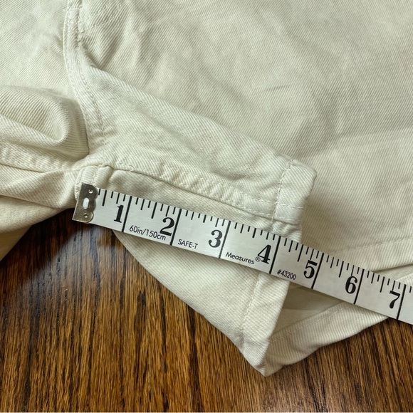 Zara Cream Jean Shorts NWT - Picture 4 of 6